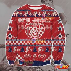 Rad Cru Jones Legendary 3D Print Ugly Christmas Sweatshirt