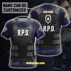 Resident Evil R.P.D Custom Name T-shirt V2