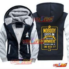 Rick And Morty No Body Exists On Purpose Fleece Winter Jacket