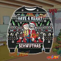 Rick And Morty Schwiftmas 3D Print Ugly Christmas Sweatshirt