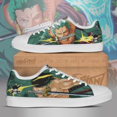 Roronoa Zoro Skate One Piece Anime Sneakers Shoes
