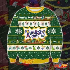 Rugrats 3D Print Pattern Ugly Christmas Sweatshirt