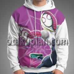 Spider Man Across The Spider Verse Gwen Stacy Solo Cosplay Hoodie