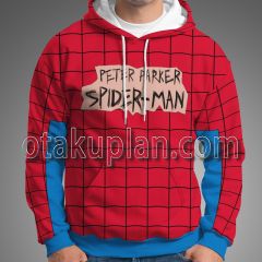 Spider Man Across the Spider Verse Tierra X Peter Parker Responsibility Suit Cosplay Hoodie