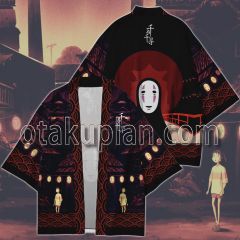 Spirited Away Black Kimono Anime Cosplay Jacket