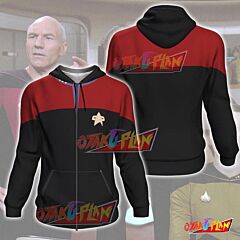 Star Trek Beyond Voyager Uniform Zip Up Hoodie