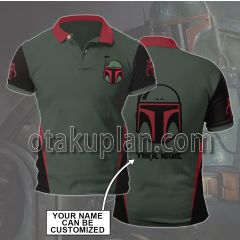 Star Wars Boba Fett Custom Name Polo Shirt