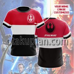 Star Wars Red And Black Custom Name T-shirt