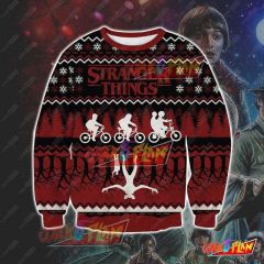 Stranger Things Upside Down 3D Print Ugly Christmas Sweatshirt