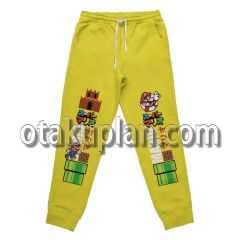 Super Mario Yellow Streetwear Sweatpants