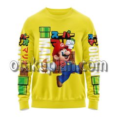 Super Mario Yellow Streetwear Sweatshirt