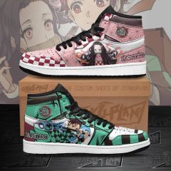 Tanjiro and Nezuko Demon Slayer Anime Sneakers Shoes