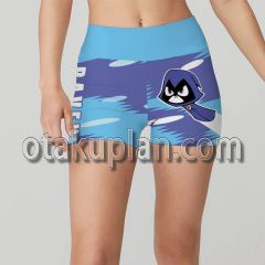 Teen Titans Raven Blue and Purple Sports Shorts