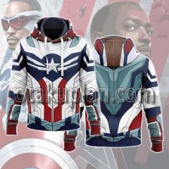 The Falcon and the Winter Soldier Falcon Sam Wilson Captain America Cosplay Hoodie