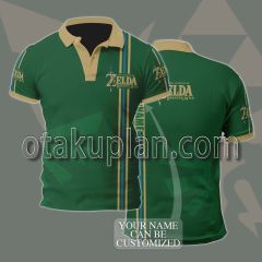 The Legend of Zelda Green Custom Name Polo Shirt
