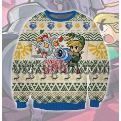 The Legend of Zelda The Minish Cap 3D Printed Ugly Christmas Sweatshirt