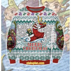 The Legend Of Zelda The Wind Waker 3D Printed Ugly Christmas Sweatshirt