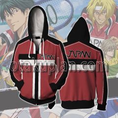 The Prince of Tennis 2 Houou Byodoin Ryoga Echizen Red Cosplay Zip Up Hoodie
