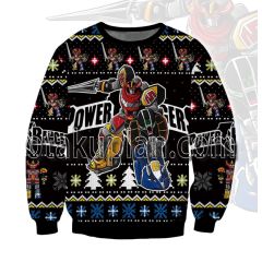The Zord Has Come Power Rangers 3D Printed Ugly Christmas Sweatshirt