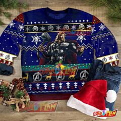 Thor 3D Print Ugly Christmas Sweatshirt