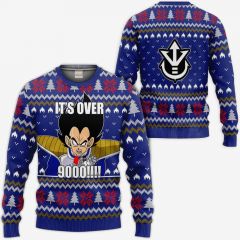 Vegeta Ugly Christmas It's Over Funny DBZ Xmas Hoodie Shirts