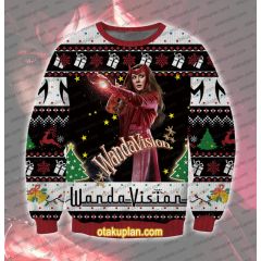 WandaVision Wanda Maximoff Witch 3D Printed Ugly Christmas Sweatshirt