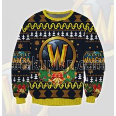 World Of Warcraft For The Horde Logo 3d Printed Ugly Christmas Sweatshirt